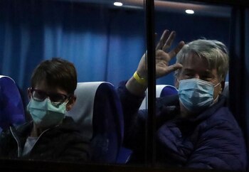 El traslado de algunos pasajeros