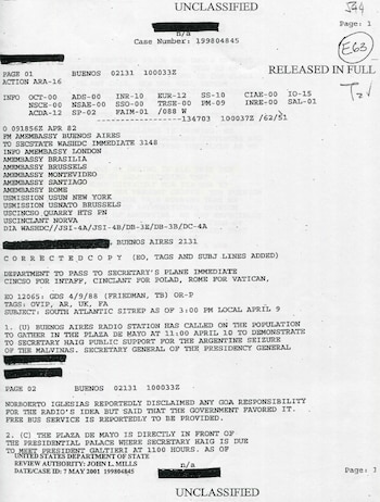 Malvinas Plaza de Mayo