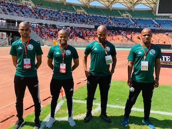 Abongile Tom, de 34 años, suma experiencia en torneos como la Copa Africana de Naciones y la Champions League Africana. (Facebook: Jack Tom)