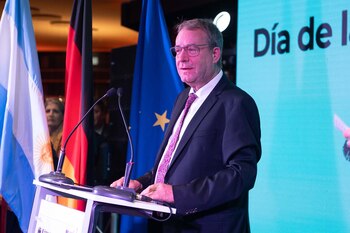 El embajador Dieter Lamlé, en