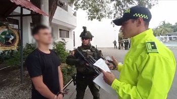 Alias Calavera era señalado como responsable de adquirir y suministrar armas, municiones y material logístico para las Autodefensas Conquistadoras de la Sierra - crédito Policía Nacional de Colombia
