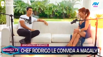 Chef Rodrigo Fernandini sorprende al reconocer a su esposa como clave de su éxito. Captura: Magaly TV La Firme.