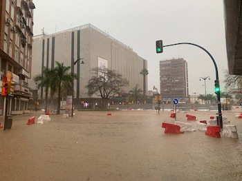 Málaga, inundada por la DANA.