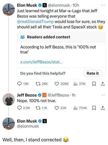 Bezos respondió categóricamente a las