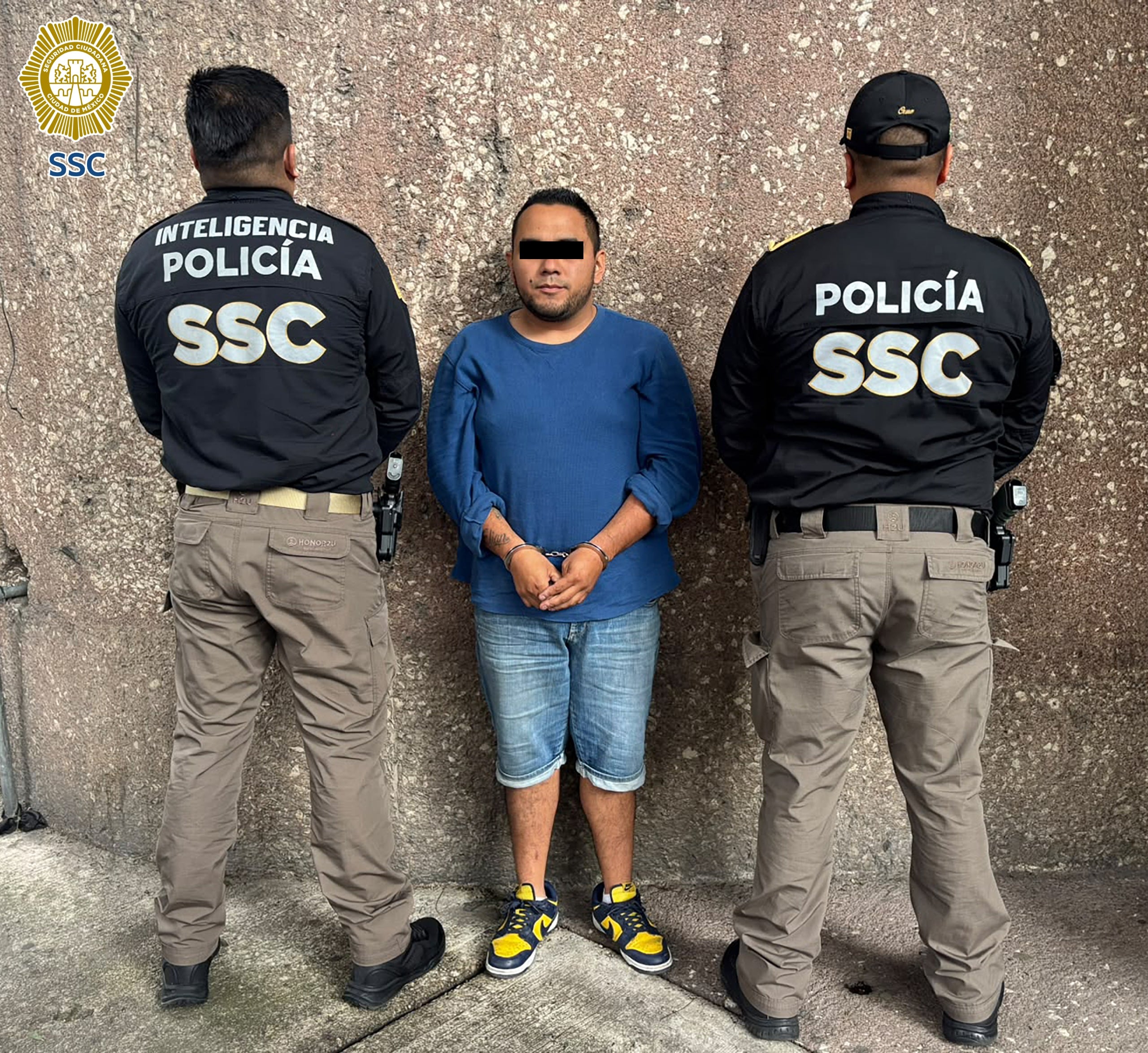 Detenido por los robos de autopartes en Tlalpan. Crédito: SSC