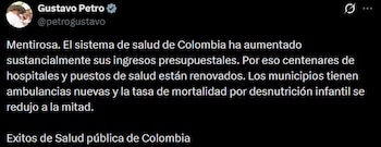 Gustavo Petro destacó el aumento