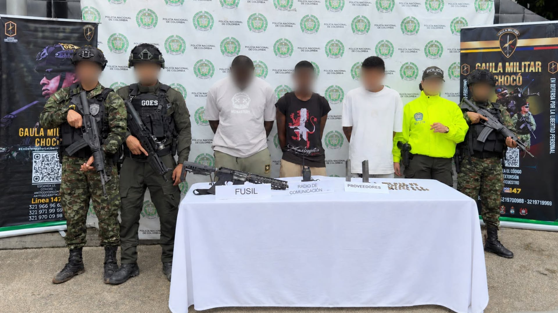 Recapturan en Chocó a tres presuntos miembros del Clan del Golfo, dos de ellos fugados de Quibdó