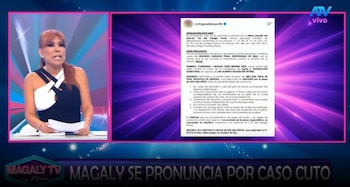 Magaly Medina comenta las reacciones en redes tras publicación de Cuto Guadalupe. Captura: Magaly TV La Firme.