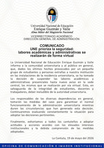 Comunicado de La Cantuta