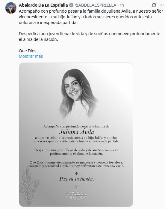 El presidente de la República lamentó el hecho que se registró en Maratón Medellín y hoy conmueve el alma de la Nación - crédito @ABDELAESPRIELLA/X