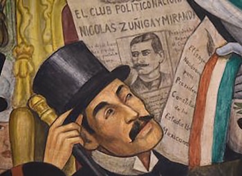 Detalle del mural de Rivera,