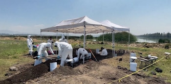 Los restos fueron encontrados del 8 al 16 de abril. (Impresión de pantalla video)