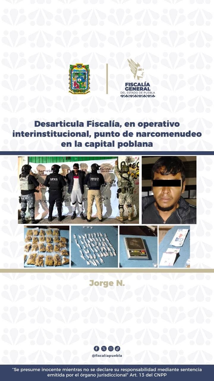 Foto: Fiscalía de Puebla