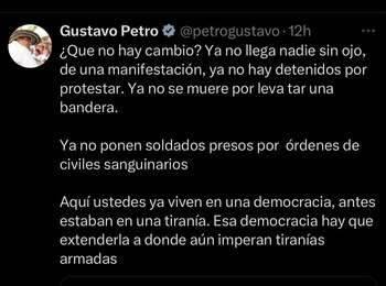 Gustavo Petro aseguró que Colombia