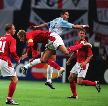 Diego Simeone y David Beckham