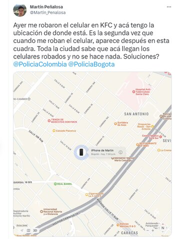 Martín Peñalosa sobre el hurto