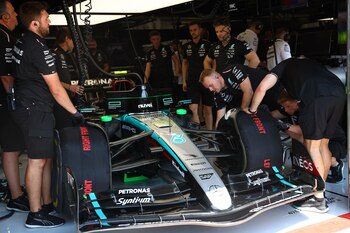 Hamilton y Russell pudieron girar