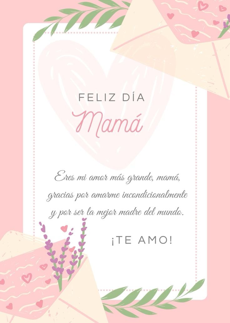 Tarjetas por el Día de la Madre. Foto: Pinterest