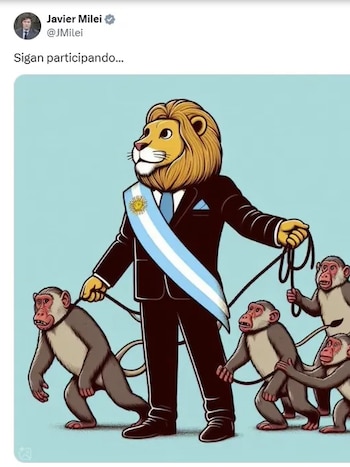 Uno de los tuits en