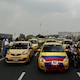 Manifestaciones de taxistas en Bogotá
