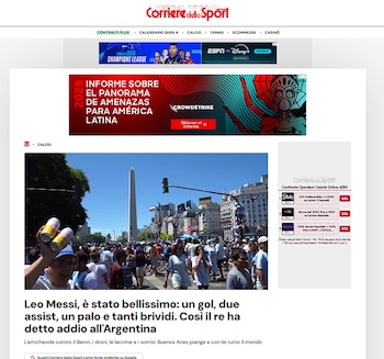 Los medios del mundo reflejaron la despedida de Messi de la selección argentina