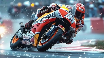 Competidores en plena acción durante un evento de carreras de motos, mostrando destreza y rapidez - (Imagen Ilustrativa Infobae)
