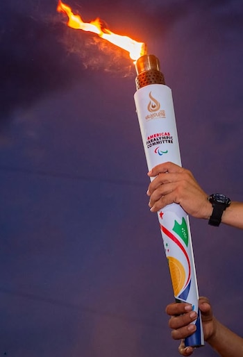 Esta fue la llama que marcó el inicio de los juegos Parasuramericanos Valledupar 2026 en Colombia - crédito Foto Pro Col