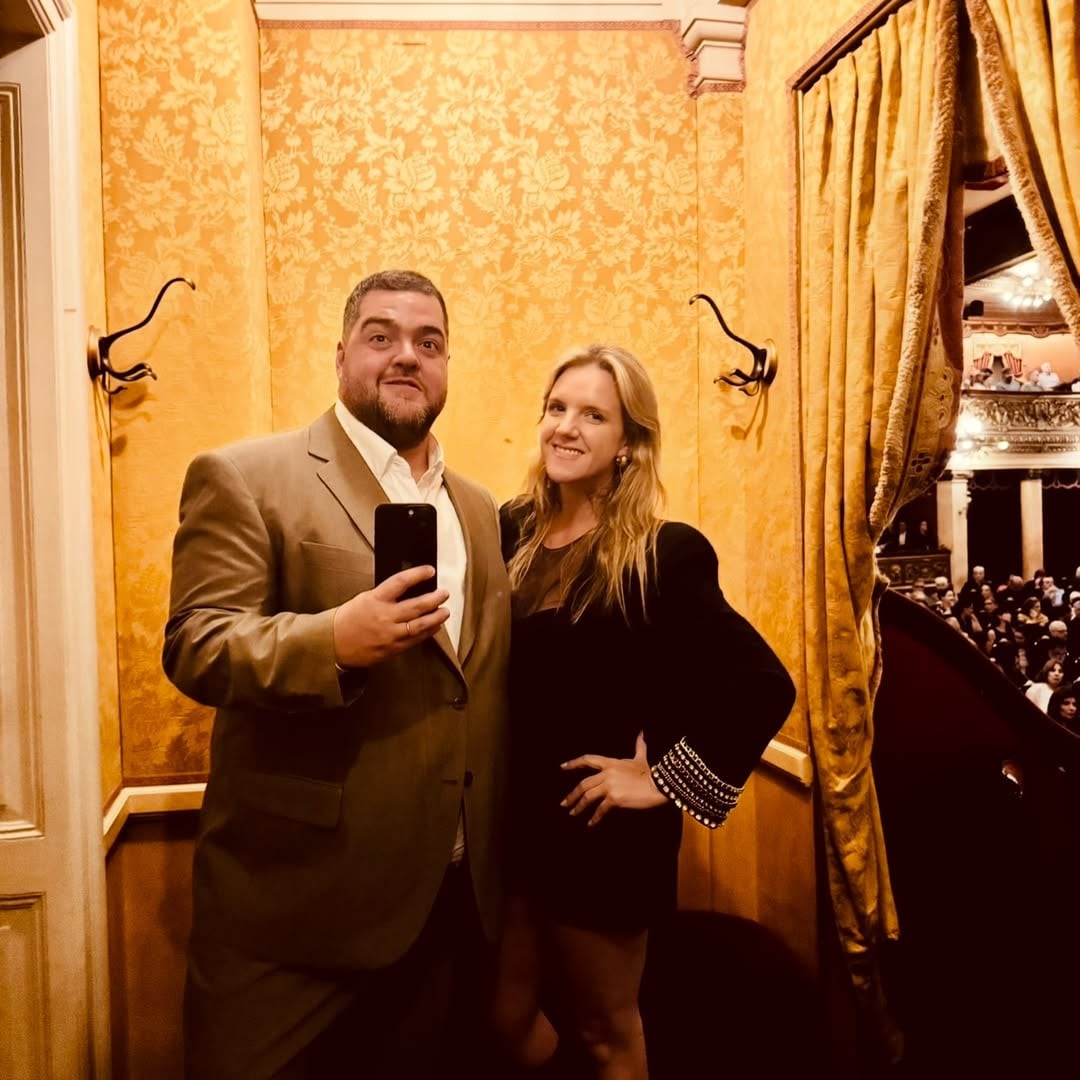 Además, retrató la última salida juntos al Teatro Colón (Instagram)