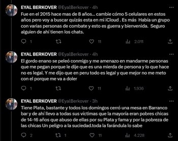 Las fuertes acusaciones de Eyal
