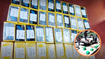 Dentro del vehículo se hallaron