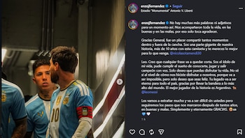 El posteo de Enzo