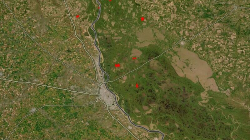 Las investigaciones apuntan a la acción humana como causa de los incendios registrados en el humedal frente a Rosario