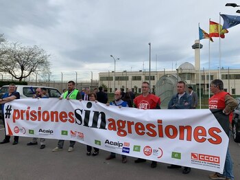Protestas de sindicatos de prisiones