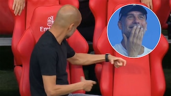 Descubrieron el secreto detrás del histórico meme de Guardiola “hablando solo”: la reacción de Pep al verlo