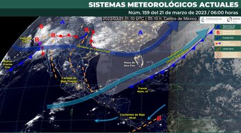 Clima en México para el 21 de marzo de 2023. Foto: Conagua Clima