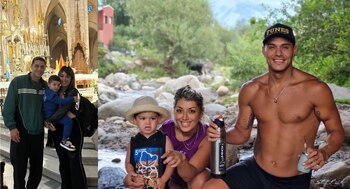 Yamil Peralta junto a su