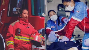 Día de la Madre 2026: tres valientes mamás, dos bomberas y una enfermera del SAMU, que deben equilibrar la vocación y la maternidad