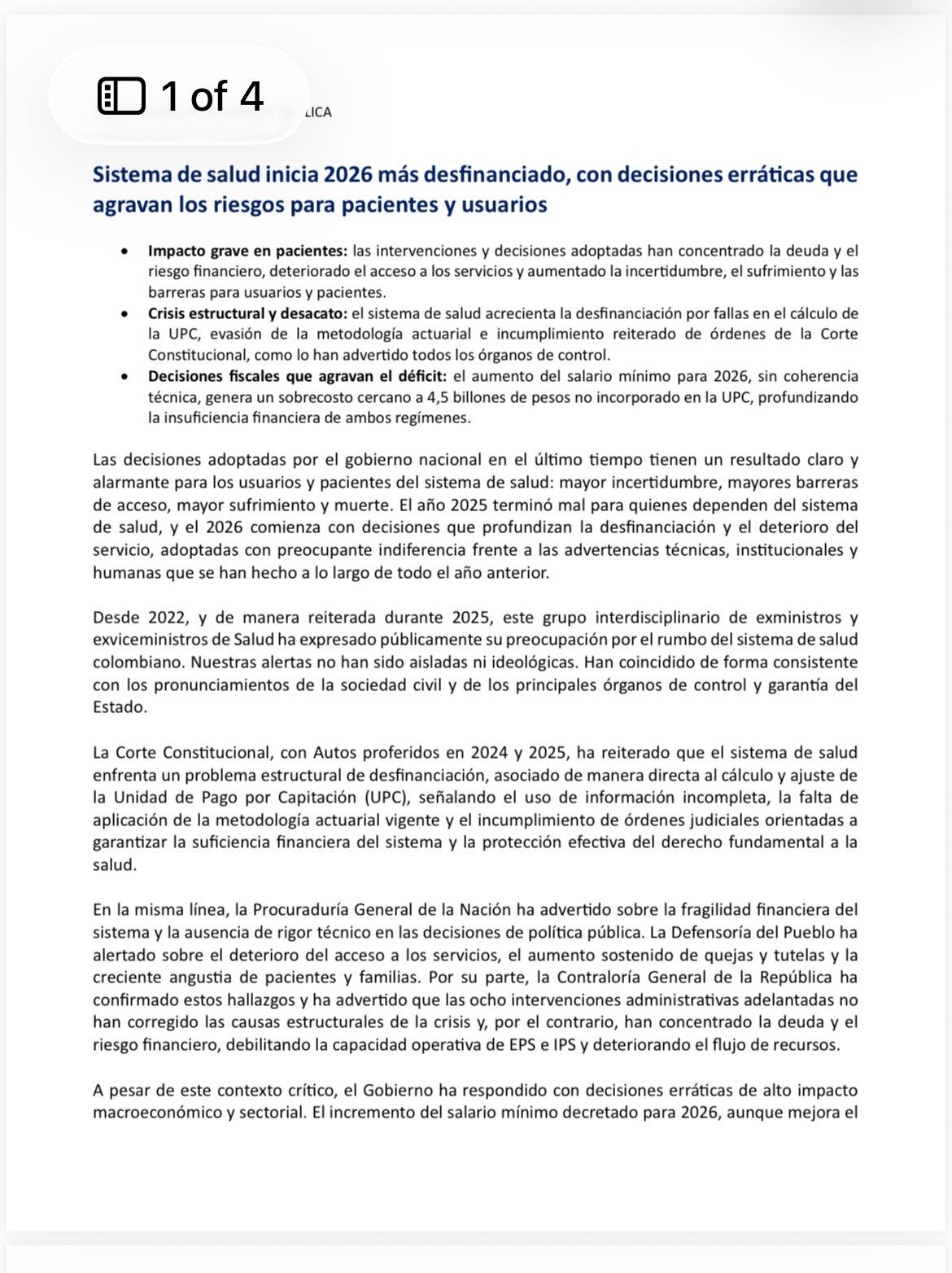 19 exfuncionarios denunciaron que las medidas recientes aumentan la incertidumbre y profundizan el sufrimiento de los usuarios - crédito X