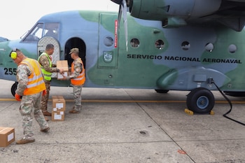 El primer contingente panameño de rescatistas ya se encuentra en Venezuela apoyando las labores de búsqueda en estructuras colapsadas. Cortesía