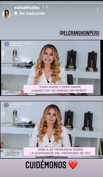 Vania Bludau la publicación que