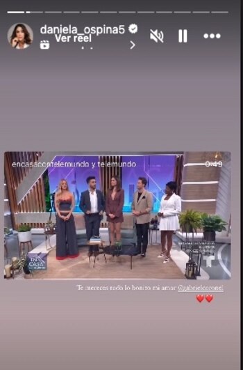 Felicitaciones de Daniela Ospina a