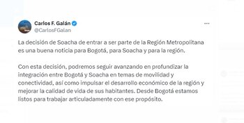 El alcalde de Bogotá, Carlos