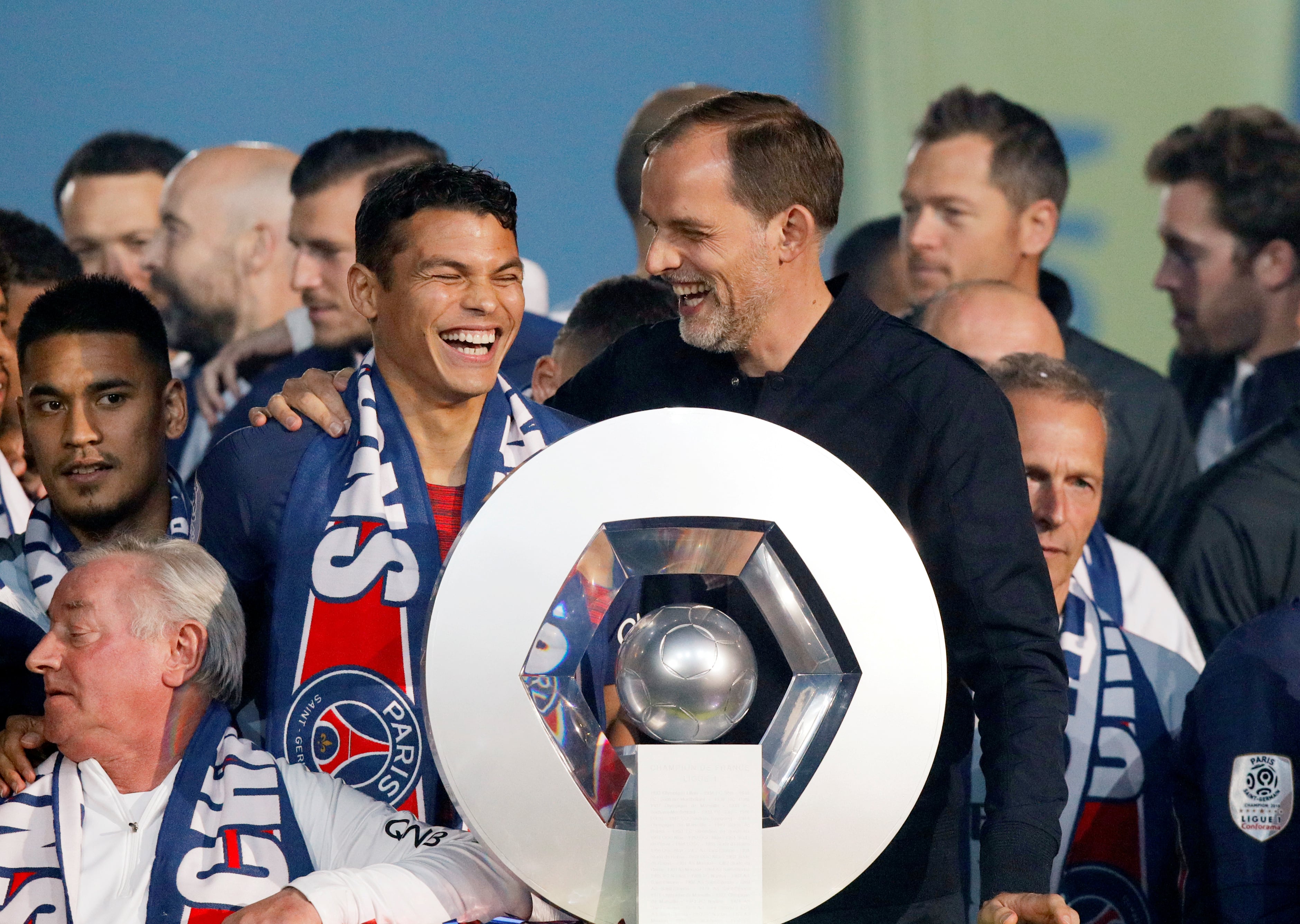 Silva rememora su papel en la transformación del PSG y el orgullo de haber contribuido al crecimiento del club francés (REUTERS/Philippe Wojazer)