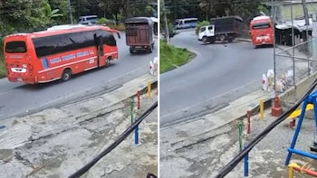 Grave accidente en la vía