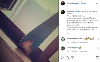 Post en Instagram de Juan