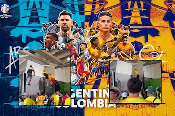Varios hinchas de Colombia intentaron