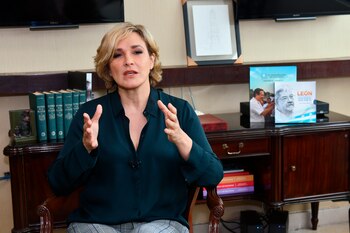 En la imagen, la candidata