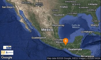 El SSN reportó un sismo en Minatitlán, Veracruz, no se reportan daños.
Crédito: X/ @SismologicoMX