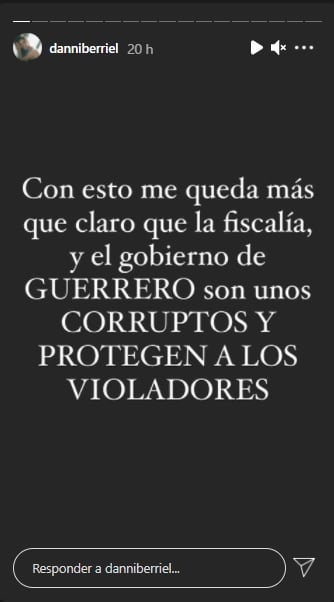 Daniela Berriel alzó la voz en contra de la Fiscalía de Guerrero por cerrar su caso
(Captura: @danniberriel/Instagram)