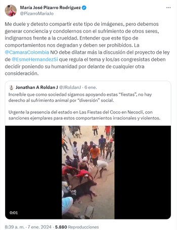 María José Pizarro pidió a